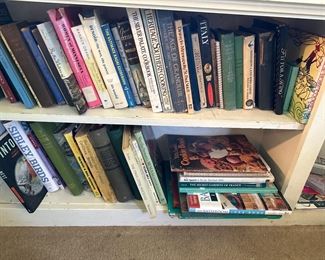 Cook books, bird books, more