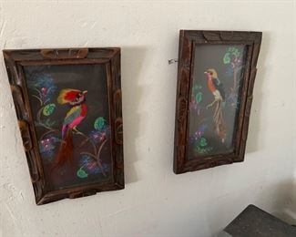 MCM bird feather art