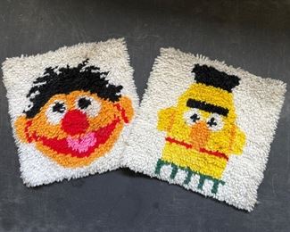Bert and Ernie Latch Hook Rugs