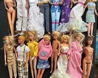 Many Barbie and Ken Doll