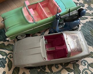 Vintage Barbie cars
