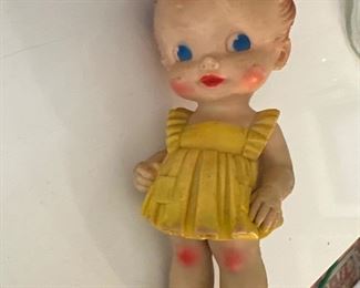 Vintage Cuppie rubber squeeze doll.
