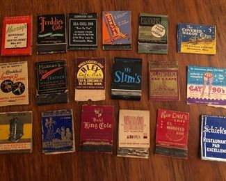 Some very cool used Matchbook Covers