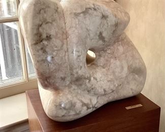 Modern abstract stone sculpture