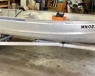 14' Alumacraft with trailer