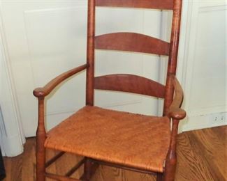 Vintage Shaker figured maple rocker