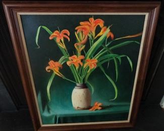R.C. Knutson still life oil on canvas