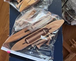 Loom spindles and supplies
