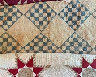 Handmade vintage quilts