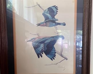 Bird print signed by Guy Coheleach