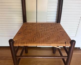 Vintage wicker and wood chair