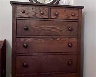 Antique dresser with mirror