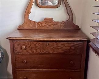 Antique dresser with mirror