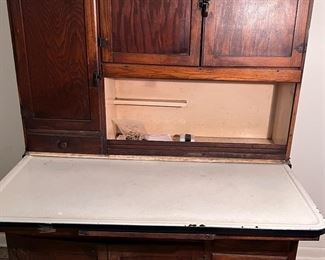 Antique Hoosier kitchen cabinet