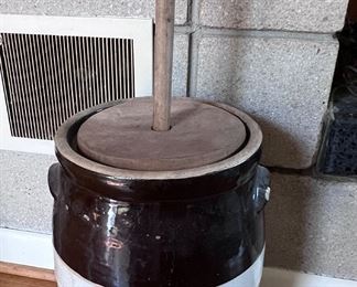 Vintage butter churn