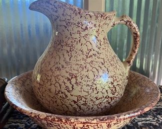 Vintage pitcher and bowl