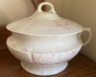 Edwin M. Knowles ceramic covered bowl