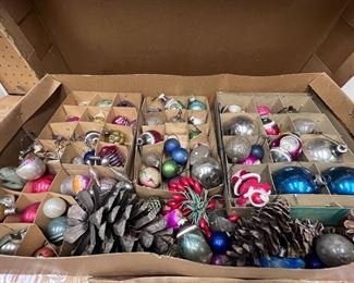 Vintage glass ornaments