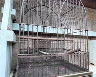 Vintage metal birdcage