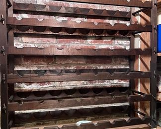 Large wood wine rack