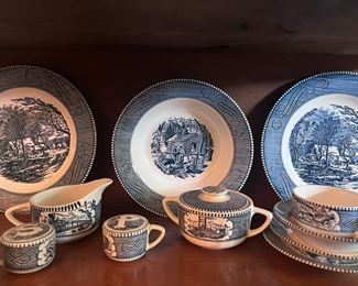 Currier & Ives by Royal china