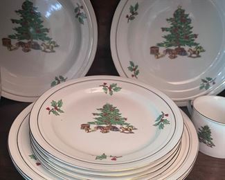 Holiday Hostess china set
