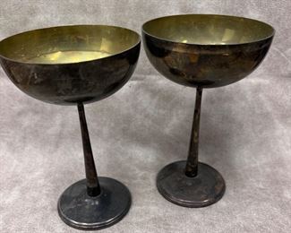 Silver goblets from Spain