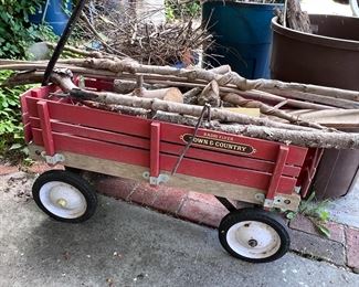 Wagon with firewood