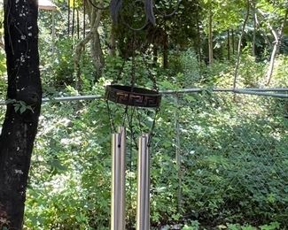 Solar powered wind chime
