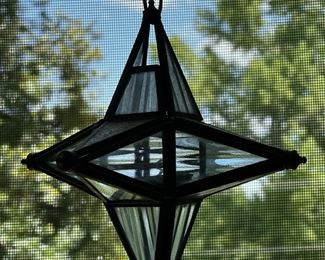 Hanging glass ornament