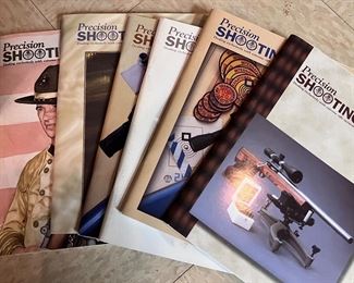 Collection of vintage Precision Shooting magazines