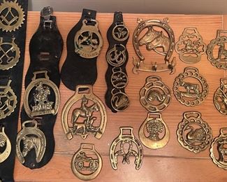 Brass saddle medallions