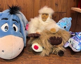 Various stuffed toys