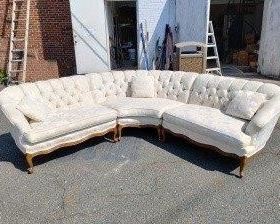 Rare Vtg French Provincial Sectional Sofa