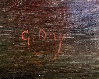 Robert Wood original panting. Signed G. Day. 