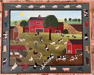  Original Folk Art by Barbara Moment