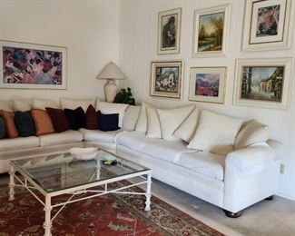 Cream Colored 3 pc Sectional