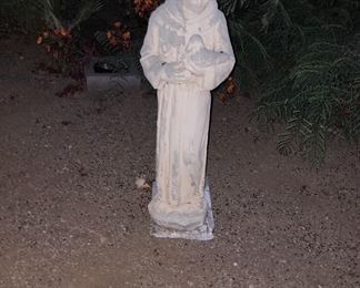 Concrete Saint Francis Garden Statue