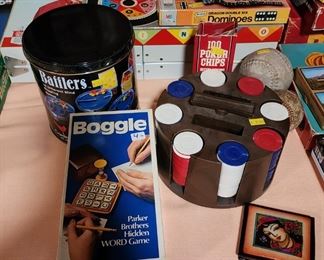 Boggle, Dominoes, Bafflers....