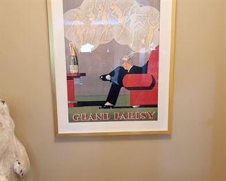 Framed Grand Parisy poster $75