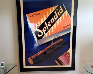 Large Habana Splendid Advertising lacquered poster $250