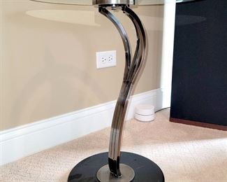 Stylish round accent table $75