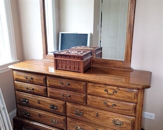 Matching dresser with mirror $250