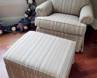 Toms-Price chair and ottoman. Sage and Khaki. $300