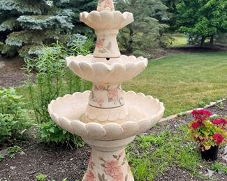 Garden fountain $600 