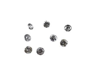 8 Round Brilliant Diamonds pt25 cts Total