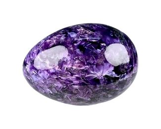 Beautiful Charoite Gemstone Egg