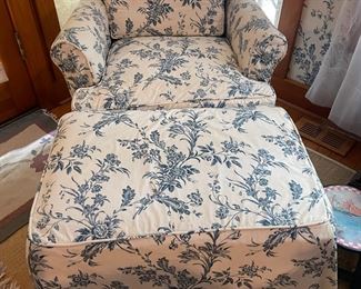 Upholstered in Schumacher Fabric!