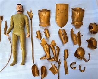  SIR GORDON GOLD KNIGHT & ARMOR ACCESSORY LOT MARX