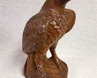 SOLID WOOD CARVED EAGLE